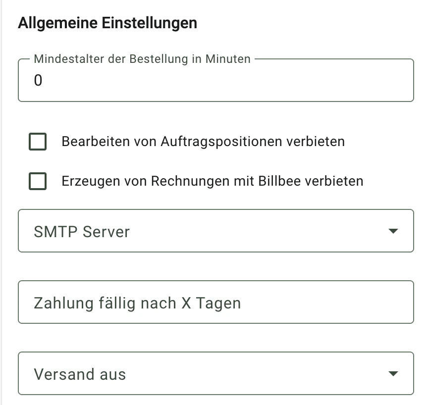 Billbee Bestellabruf: Einstellungen des Shops prüfen