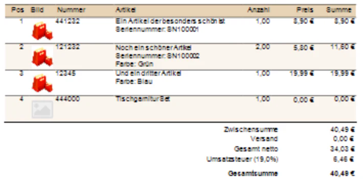 Billbee Netto Brutto Rechnung: Vorher – nachher
