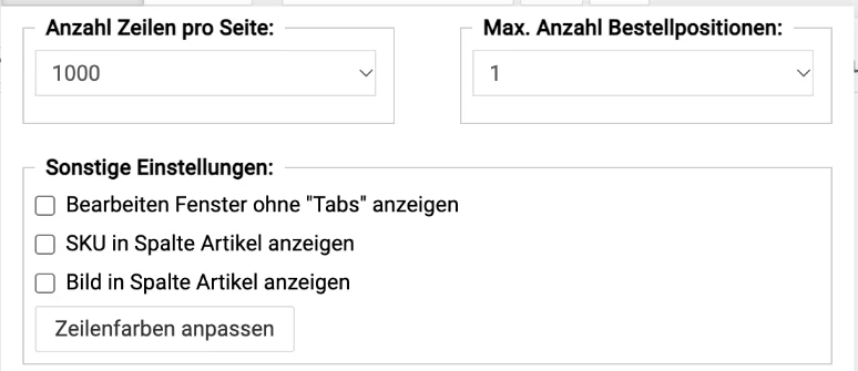 Billbee Bestellungen nicht sichtbar: Hängengebliebene Filter: Cookies löschen