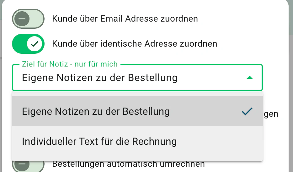 Billbee individueller Rechnungstext: Kundenkommentar automatisch übernehmen