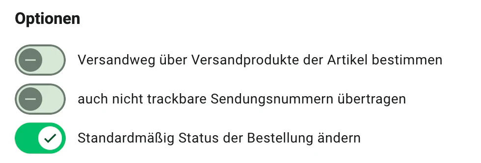 Billbee Sendungsnummer übertragen: Nicht trackbare Nummern zurückhalten