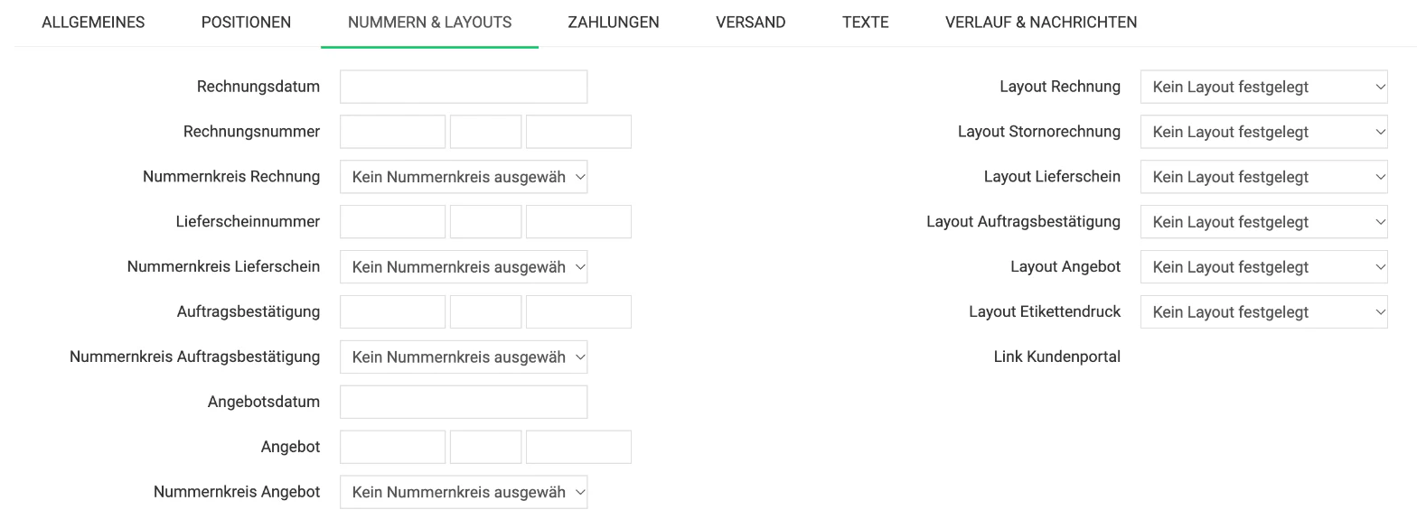 Billbee Storno: Eigenes Layout für die Stornorechnung